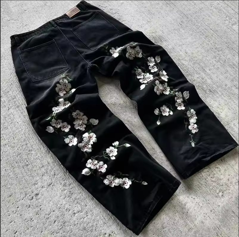 Al3la Baggy Flowers Pants