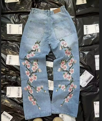 Al3la Baggy Flowers Pants